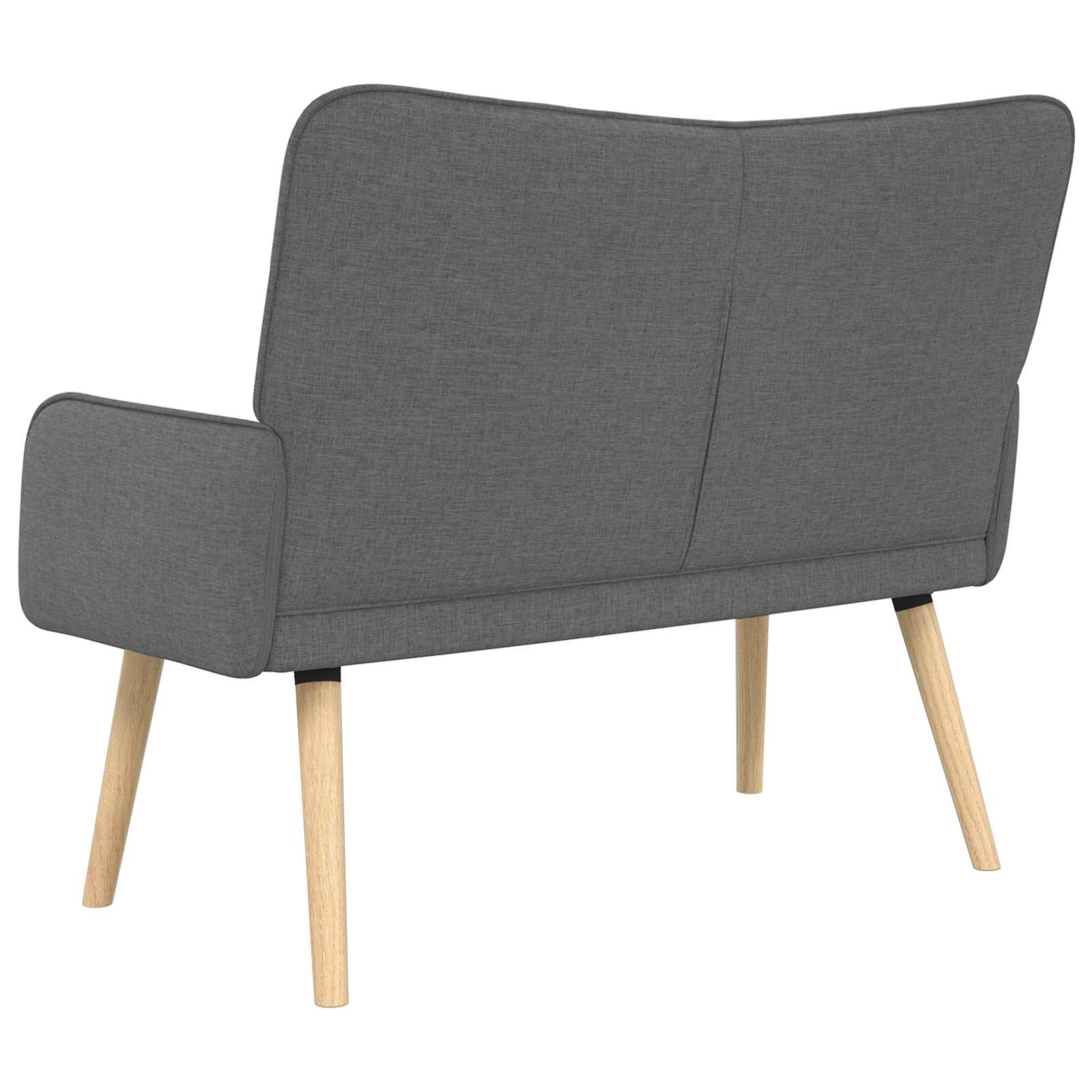 2-Seater Sofa Dark Grey 115 x 61 x 87 cm Fabric
