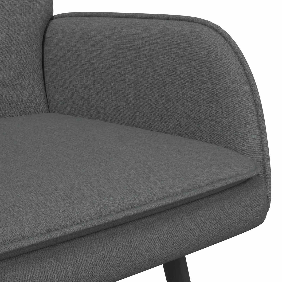 2-Seater Sofa Dark Grey 115 x 61 x 87 cm Fabric