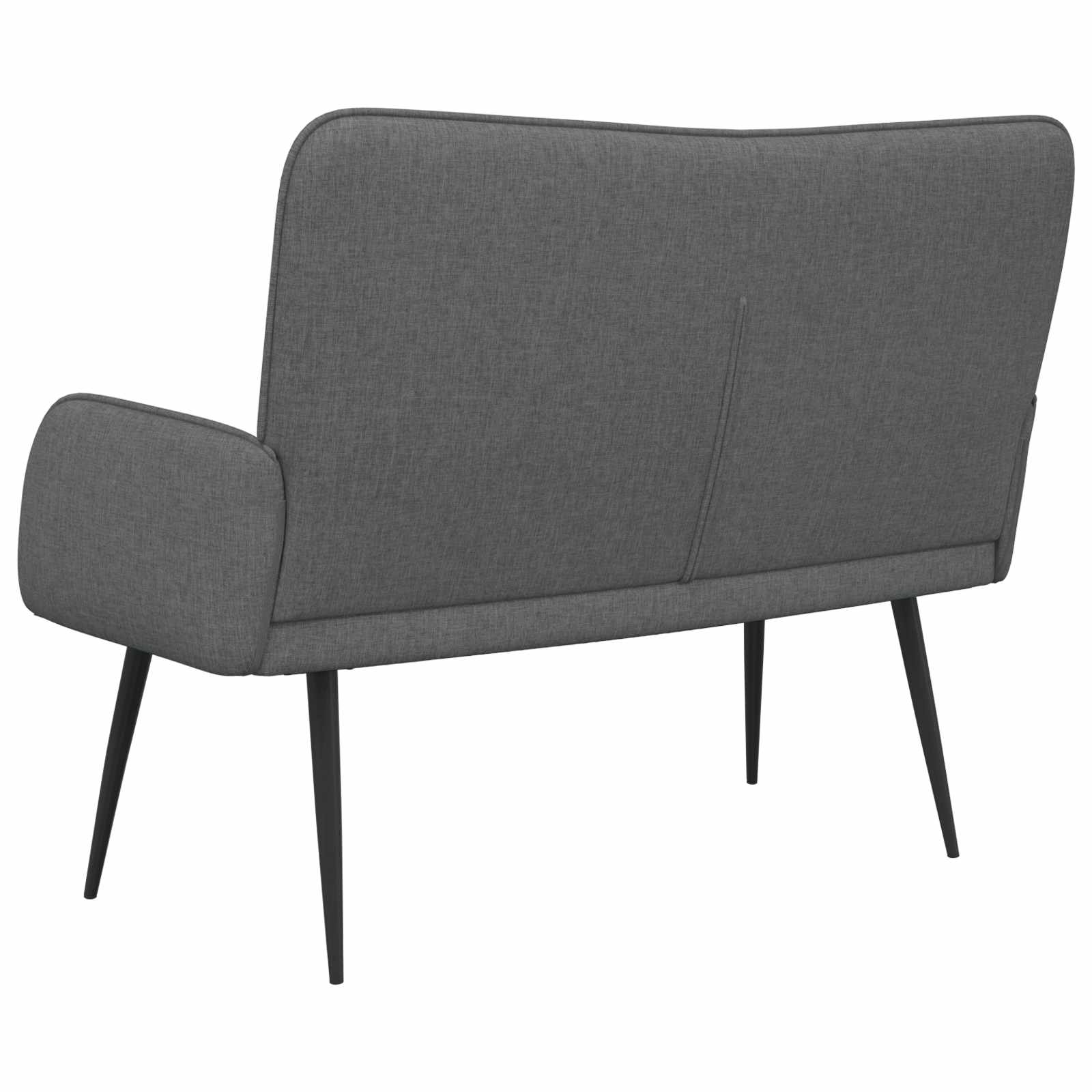 2-Seater Sofa Dark Grey 115 x 61 x 87 cm Fabric