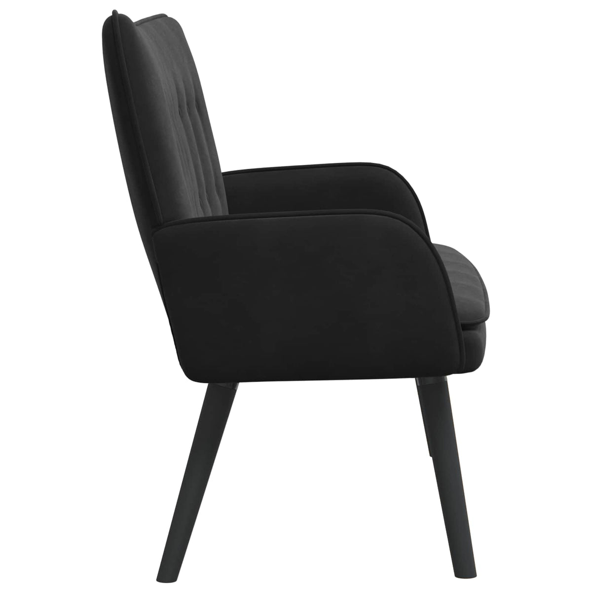 2-Seater Sofa Black 115 x 61 x 87 cm Velvet