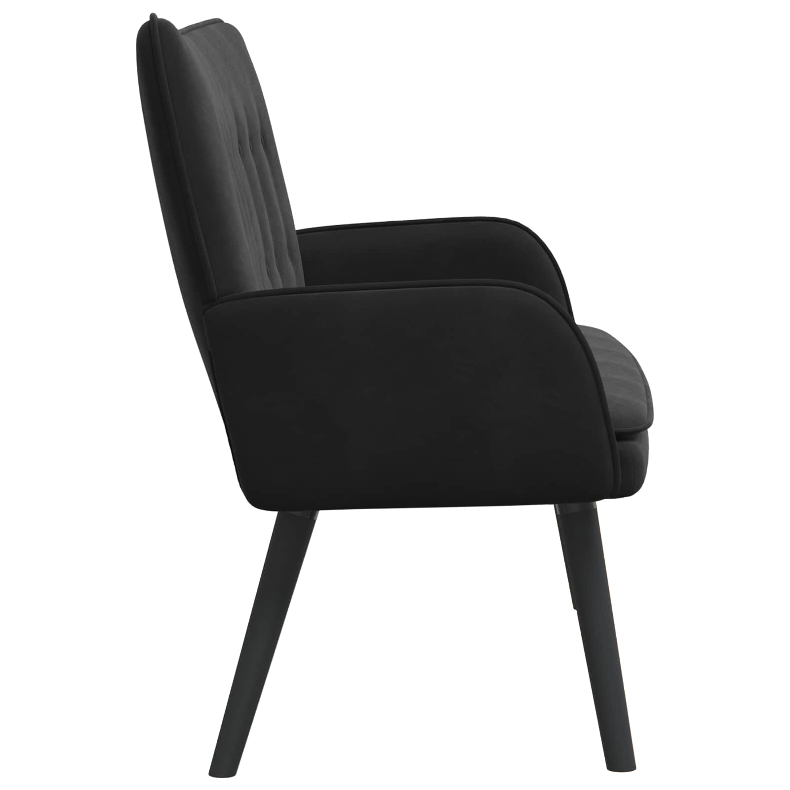 2-Seater Sofa Black 115 x 61 x 87 cm Velvet