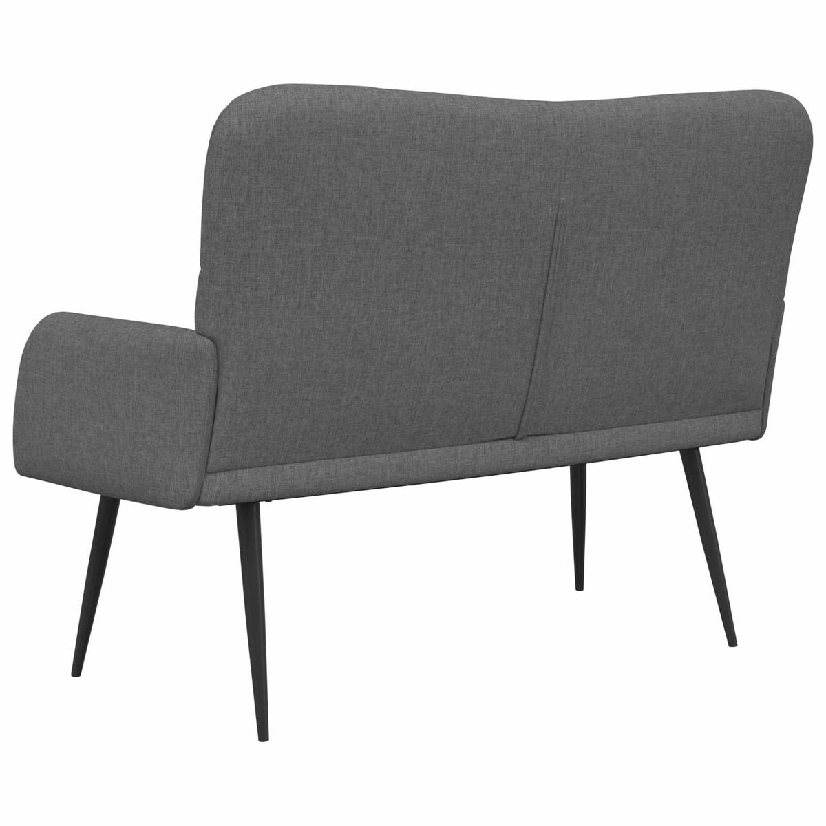 2-Seater Sofa Dark Grey 115 x 61 x 87 cm Fabric