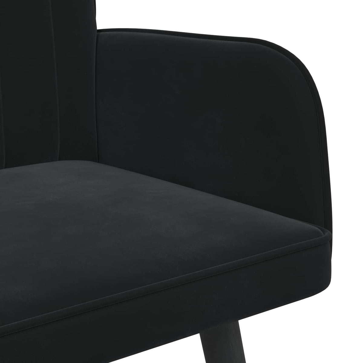 2-Seater Sofa Black 115 x 61 x 87 cm Velvet