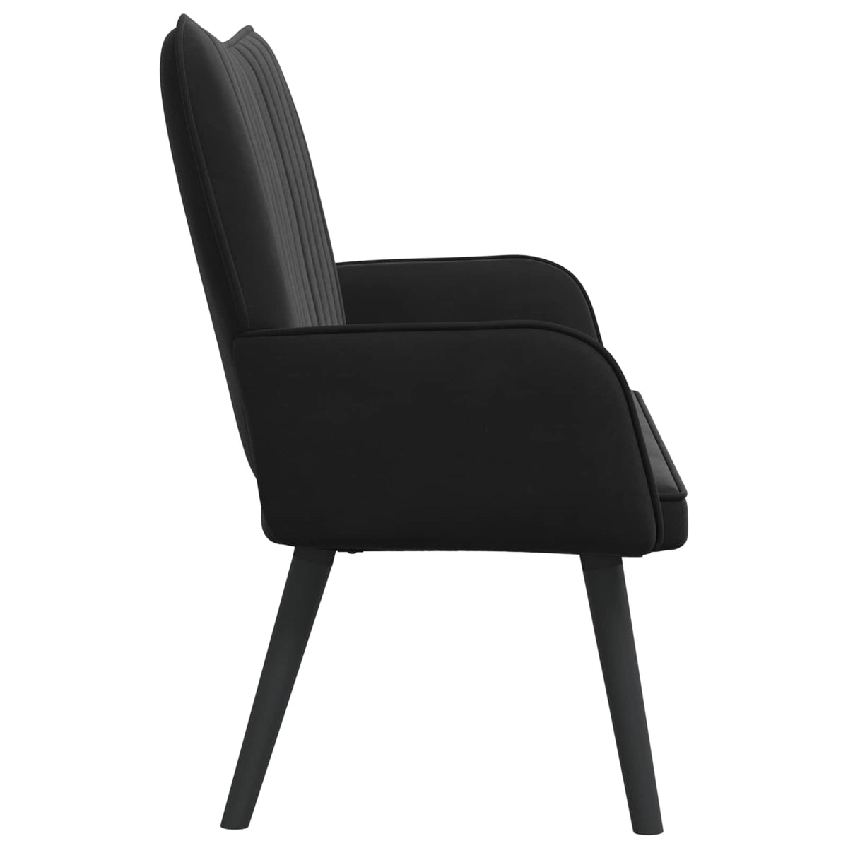 2-Seater Sofa Black 115 x 61 x 87 cm Velvet