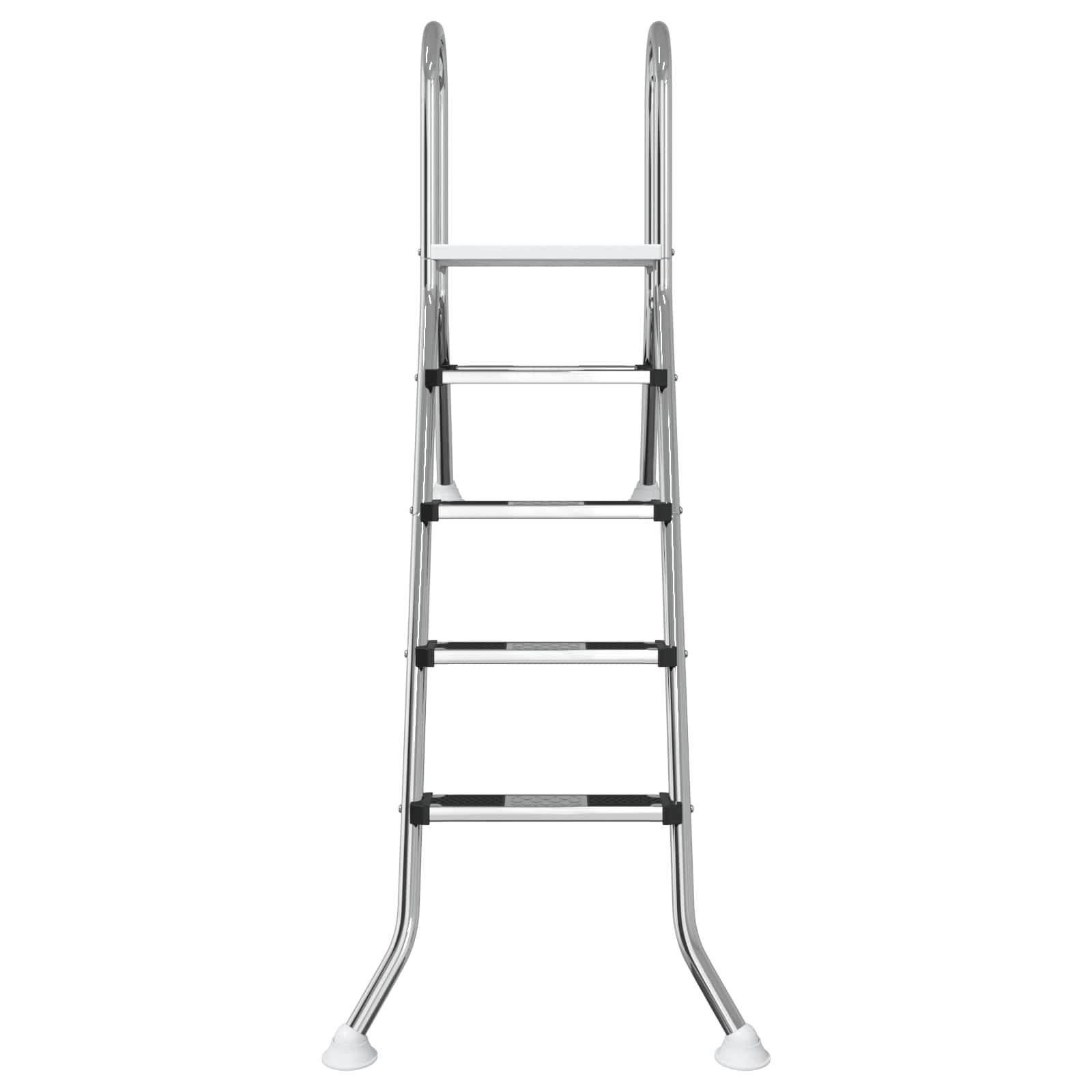 Partially in-ground pool ladder 195 x 116 cm 4-Step
