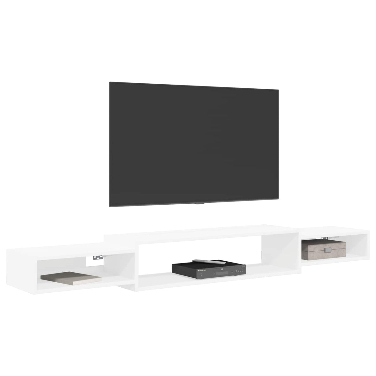 Wall-mounted TV Cabinet Wall-Mounted White 180 x 28 x 21 cm