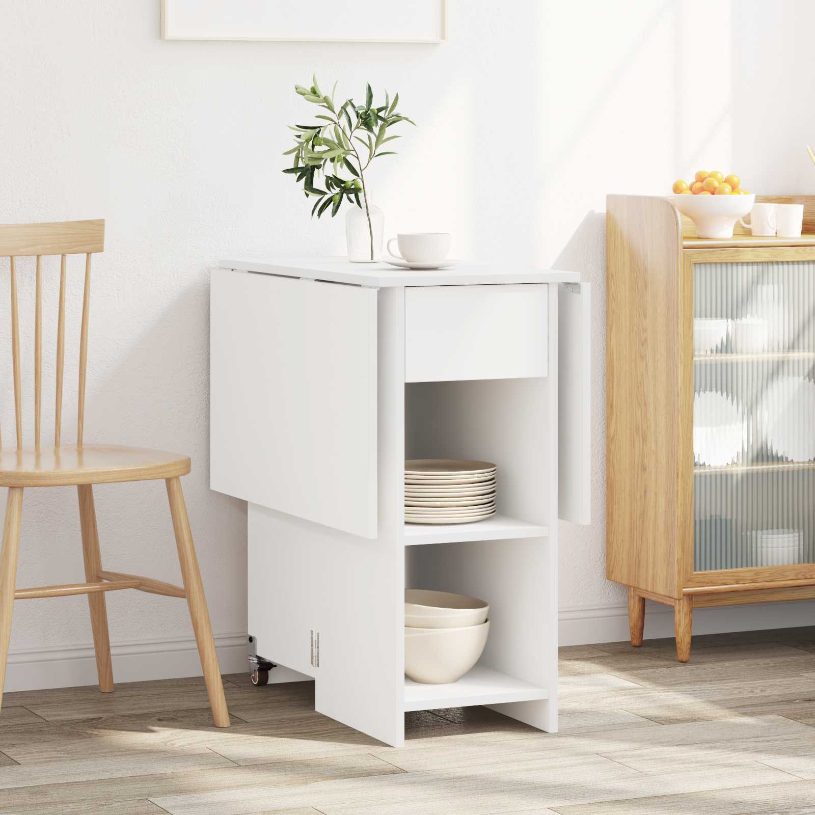 Dinning Table 115 x 70 x 75 cm Engineered Wood White