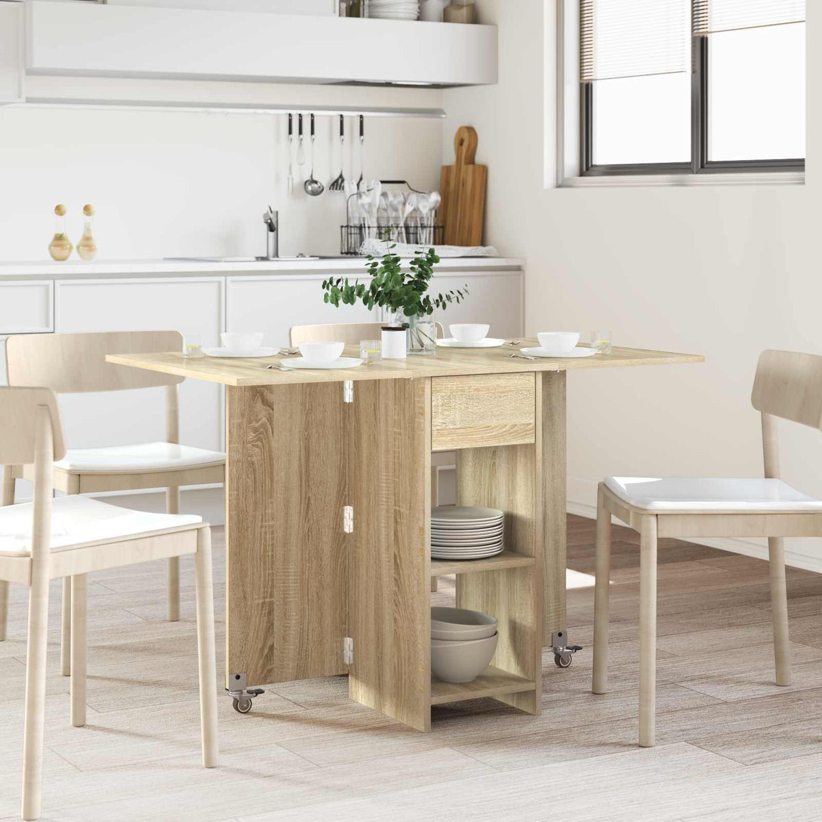 Dinning Table 115 x 70 x 75 cm Engineered Wood Sonoma Oak