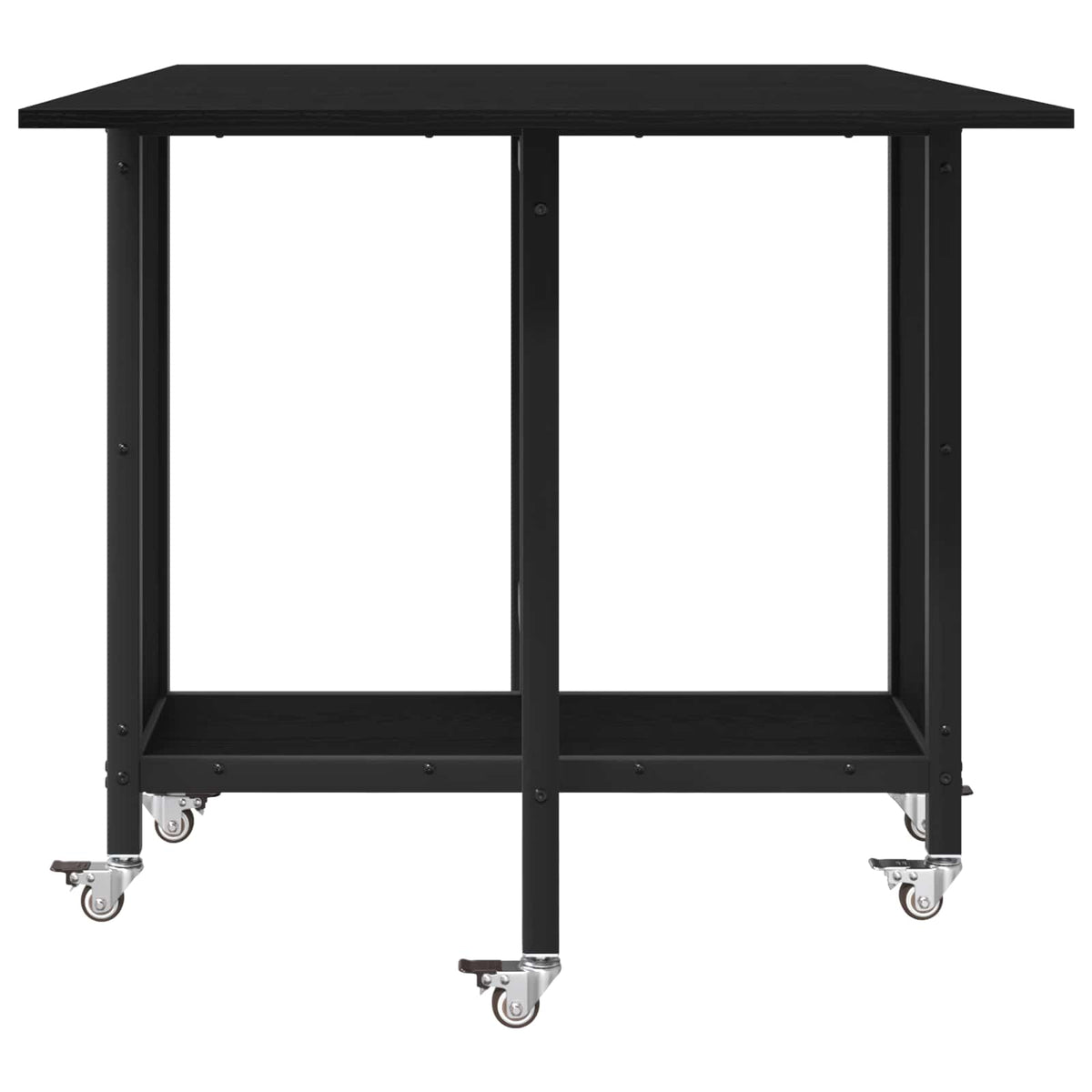 Folding dining table with castors 130 x 80 x 76.5 cm