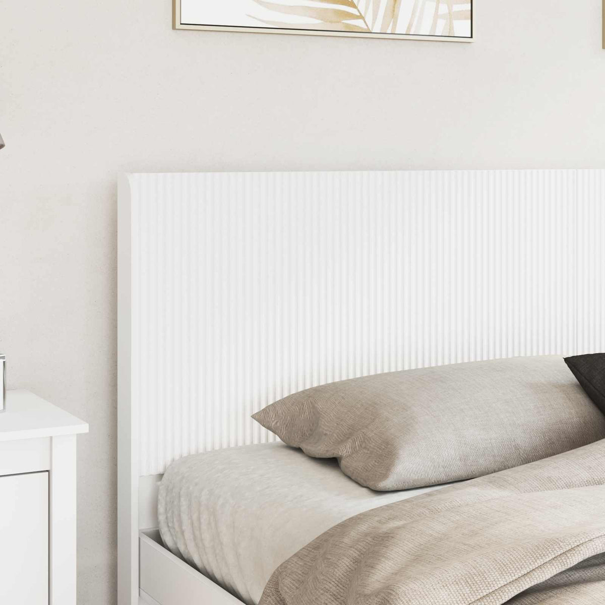 Headboard White Engineered Wood