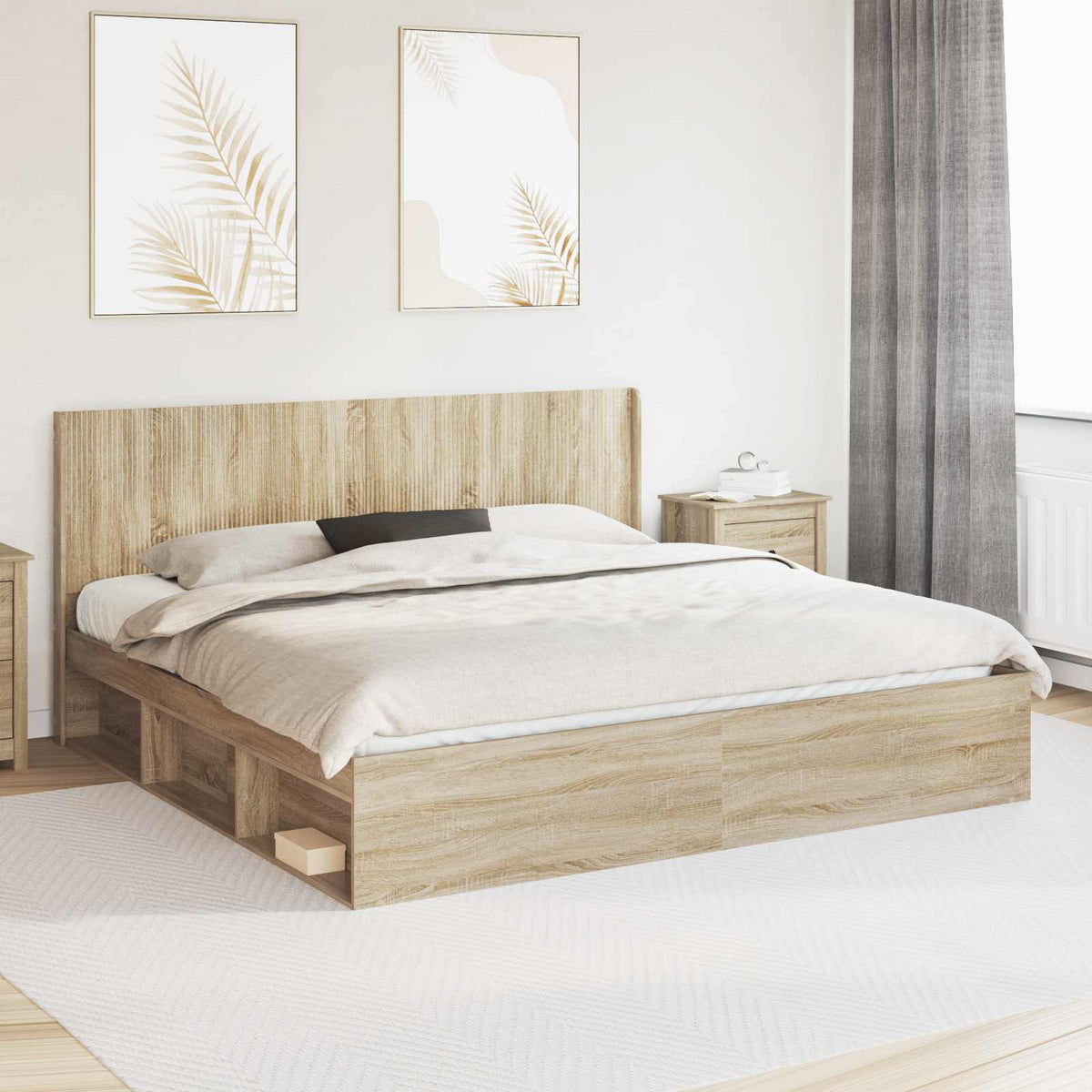 Headboard Sonoma Oak Engineered Wood