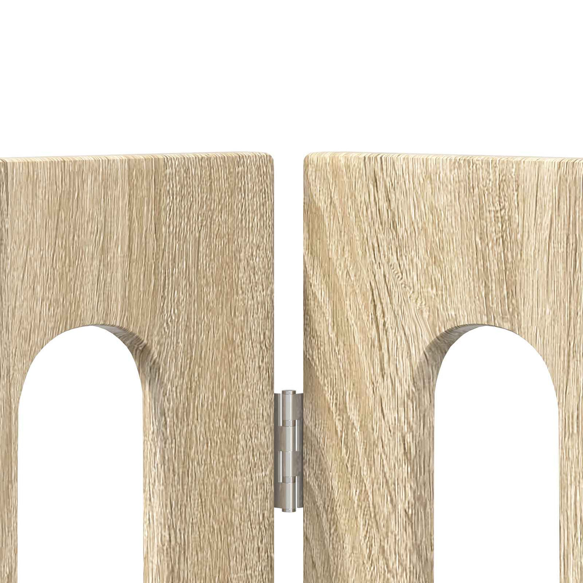 Folding Pet Fence 2 pcs Sonoma Oak 100.5 x 38 x 90 cm