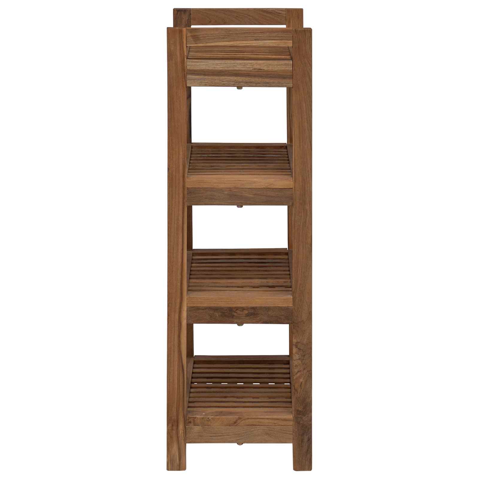 Bathroom Shelf Natural 45 x 30 x 97 cm Solid Teak Wood