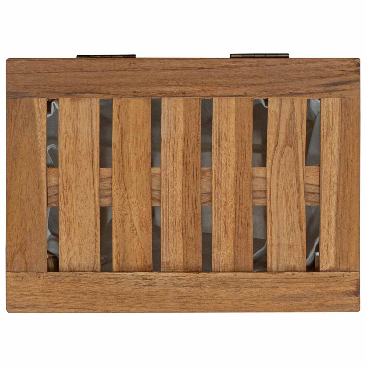 Laundry Basket Natural 35 x 25 x 60 cm Solid Teak Wood