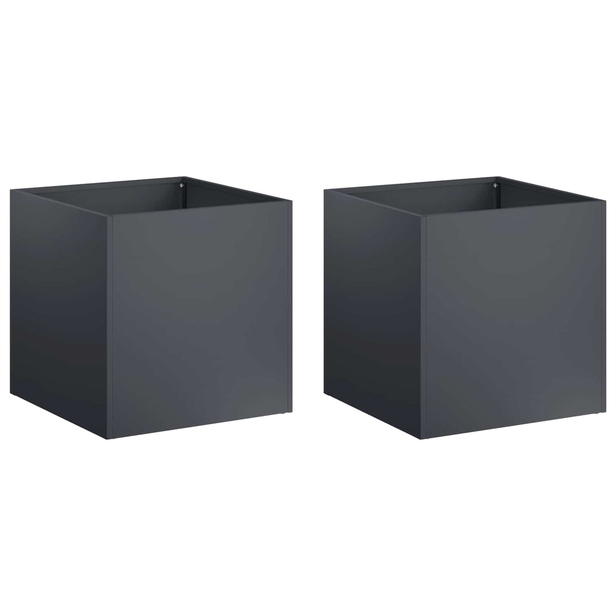 Garden Planter 2 pcs Anthracite 25 x 25 x 25 cm