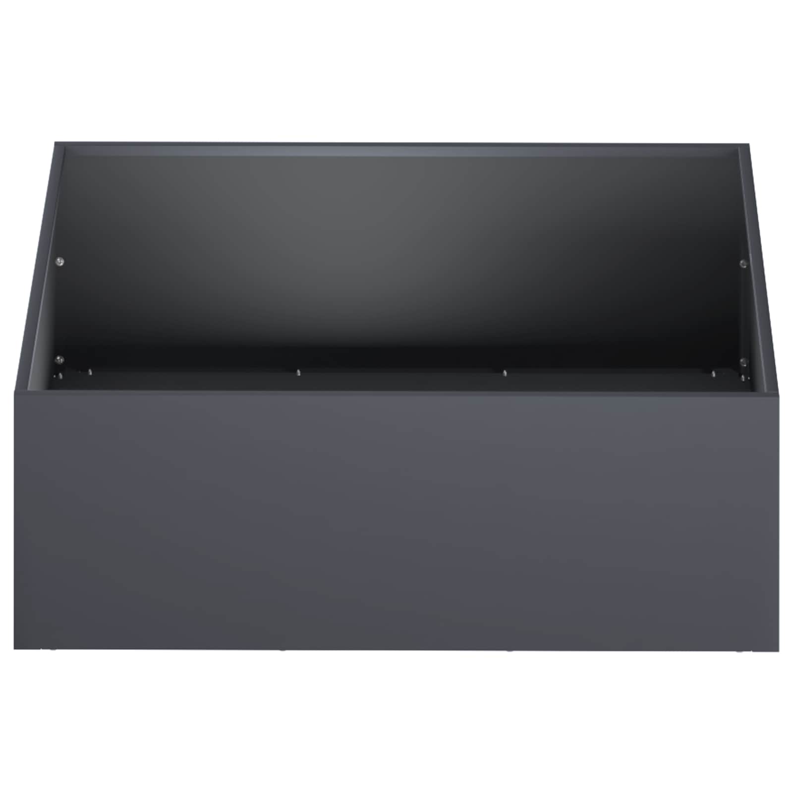 Garden Planter 2 pcs Anthracite 40 x 40 x 20 cm