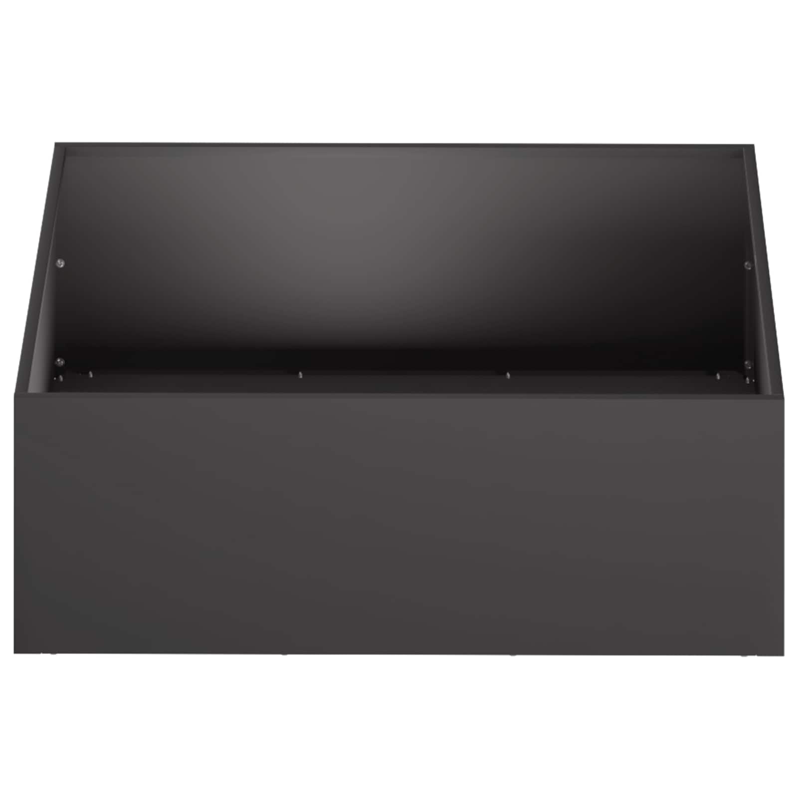 Garden Planter 2 pcs Black 60 x 60 x 20 cm Cold-rolled Steel