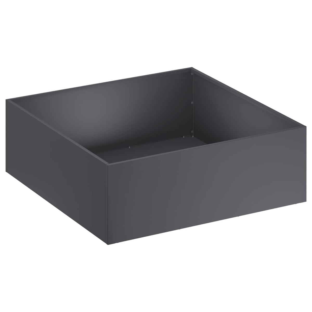 Garden Planter 2 pcs Anthracite 60 x 60 x 20 cm