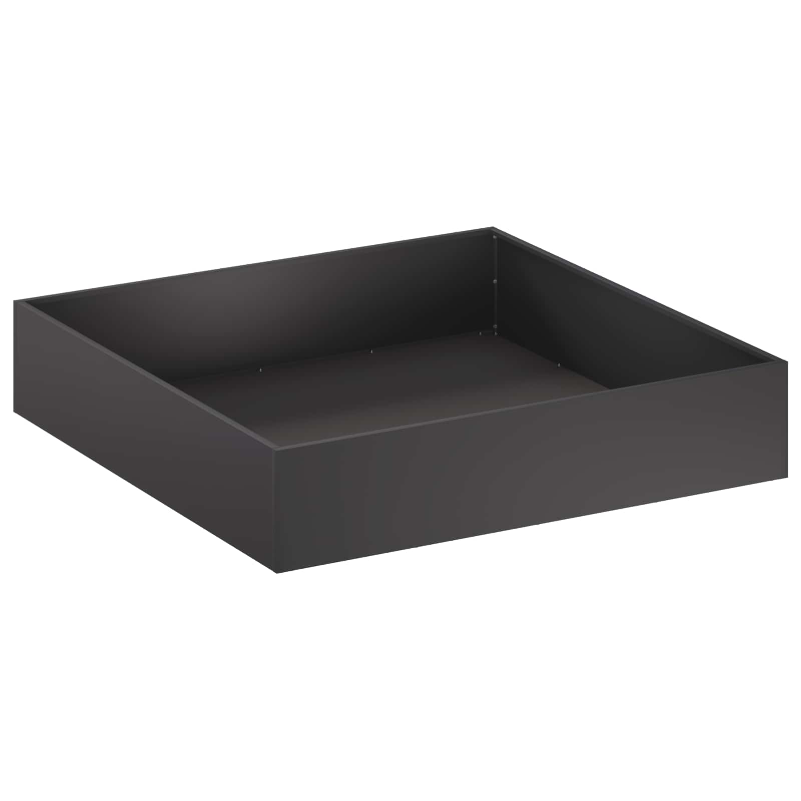 Garden Planter 2 pcs Black 80 x 80 x 20 cm Cold-rolled Steel