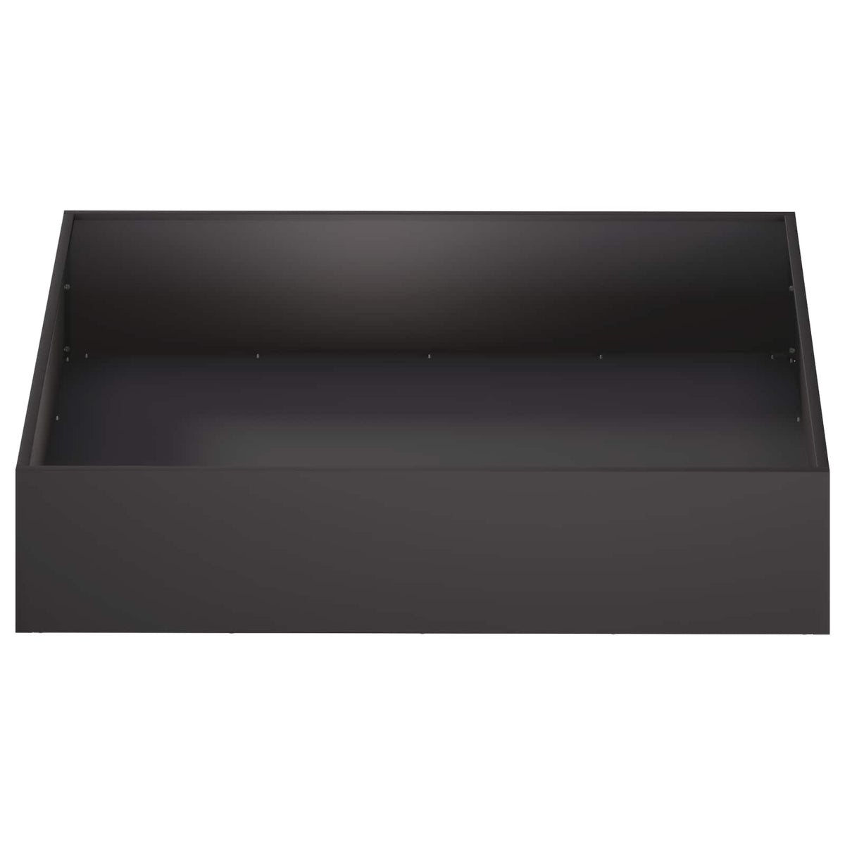 Garden Planter 2 pcs Black 80 x 80 x 20 cm Cold-rolled Steel