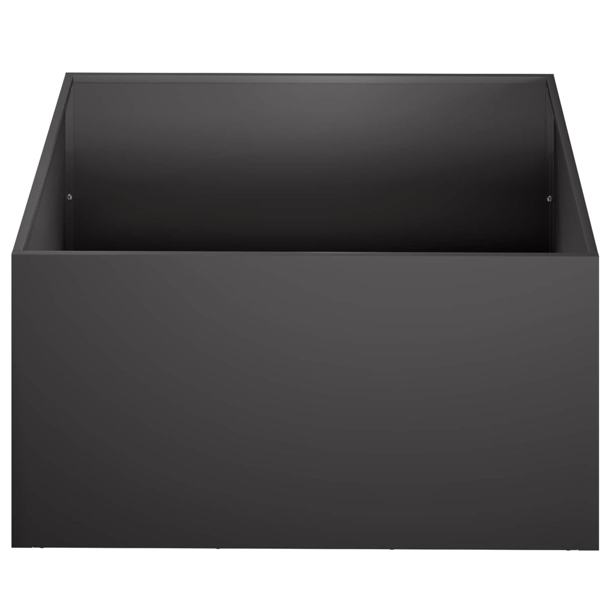 Garden Planter 2 pcs Black 60 x 60 x 30 cm Cold-rolled Steel