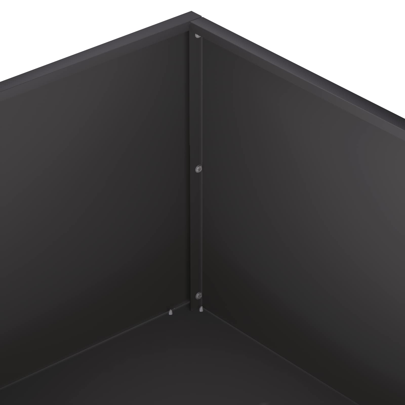 Garden Planter 2 pcs Black 80 x 80 x 30 cm Cold-rolled Steel