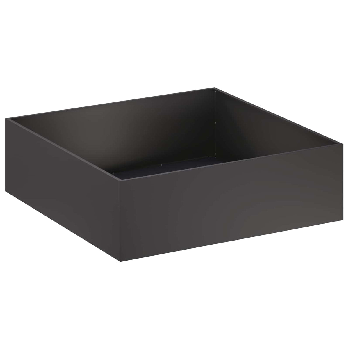 Garden Planter 2 pcs Black 80 x 80 x 30 cm Cold-rolled Steel