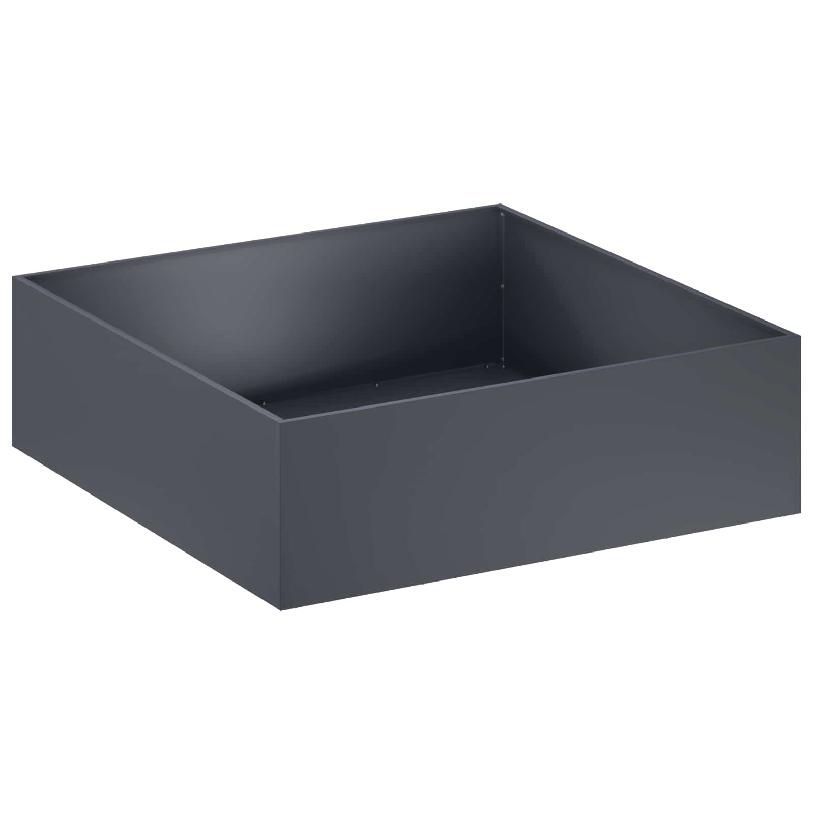 Garden Planter 2 pcs Anthracite 80 x 80 x 30 cm