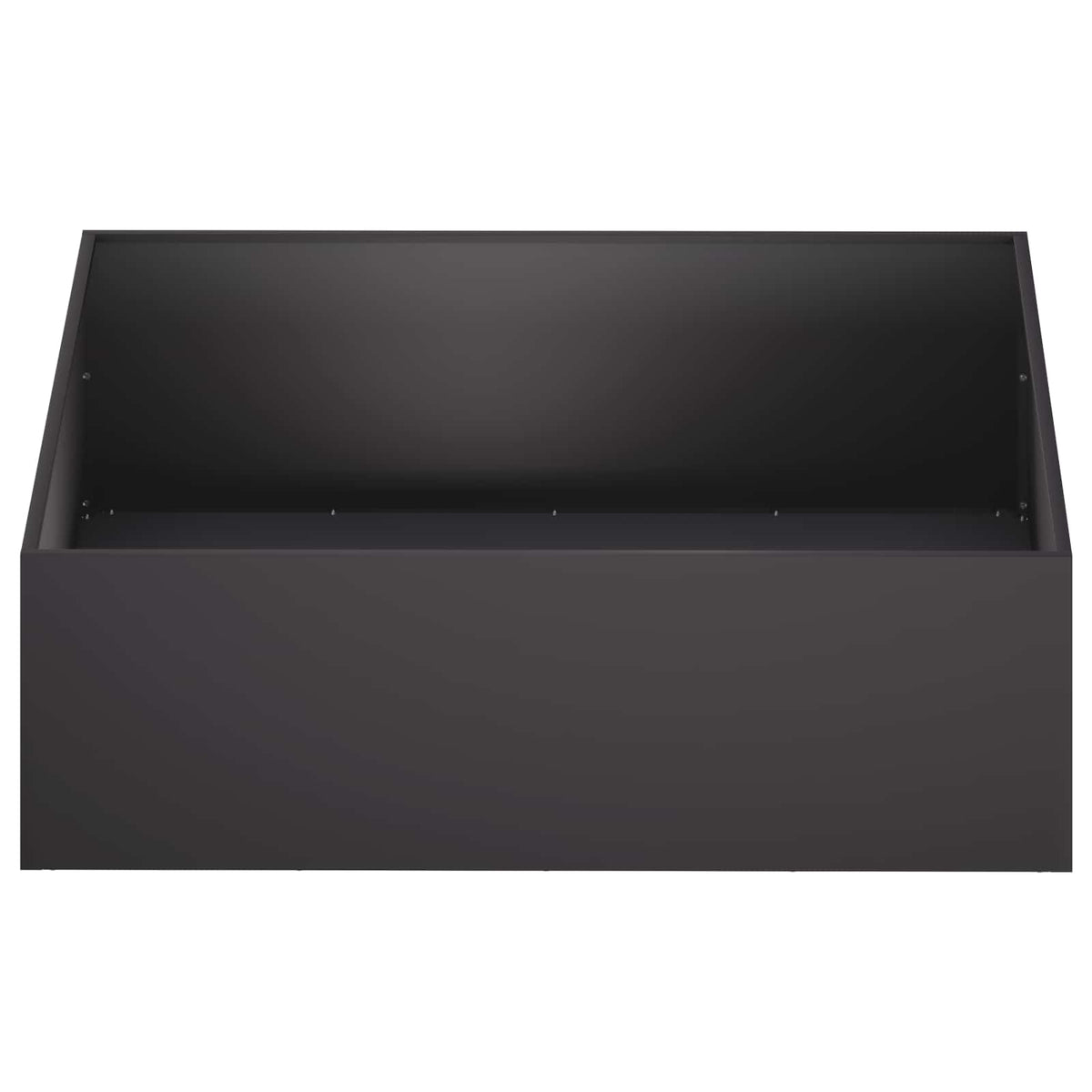 Garden Planter 2 pcs Black 100 x 100 x 30 cm Cold-rolled Steel