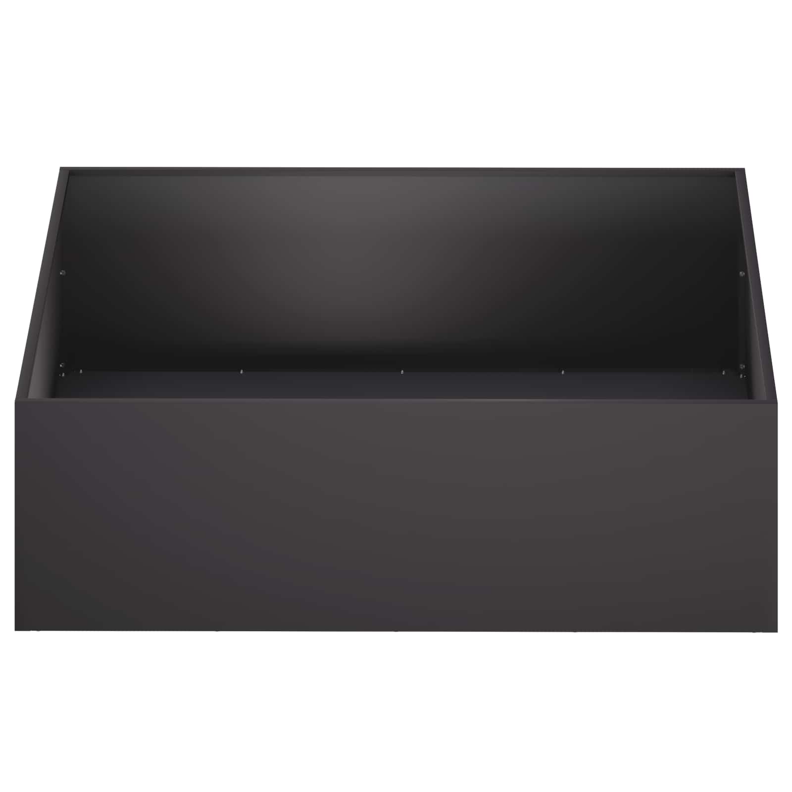 Garden Planter 2 pcs Black 100 x 100 x 30 cm Cold-rolled Steel