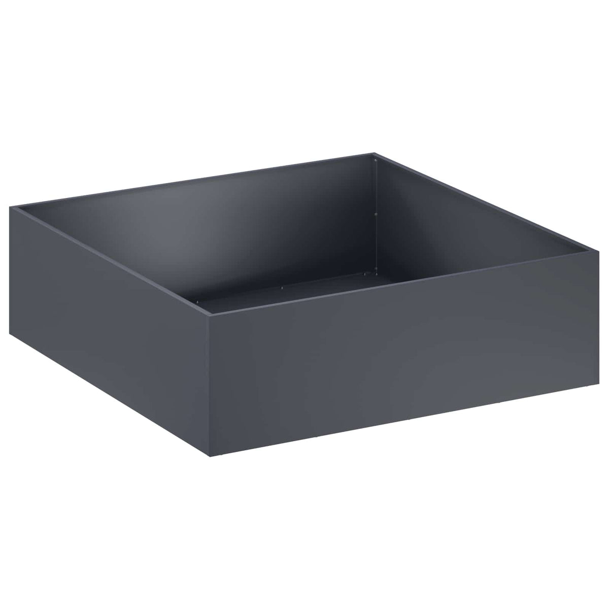 Garden Planter 2 pcs Anthracite 100 x 100 x 30 cm