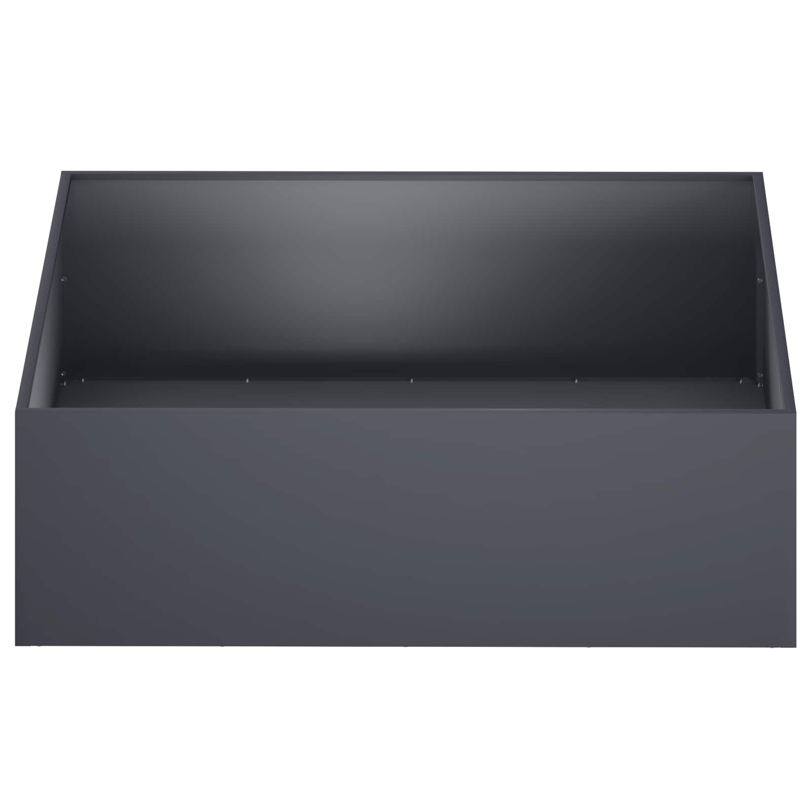 Garden Planter 2 pcs Anthracite 100 x 100 x 30 cm