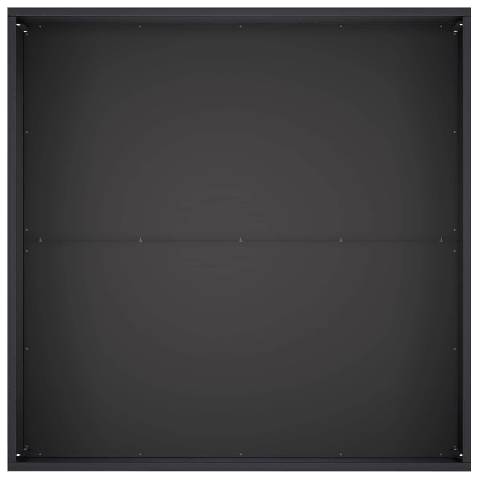 Garden Planter 2 pcs Black 80 x 80 x 40 cm Cold-rolled Steel