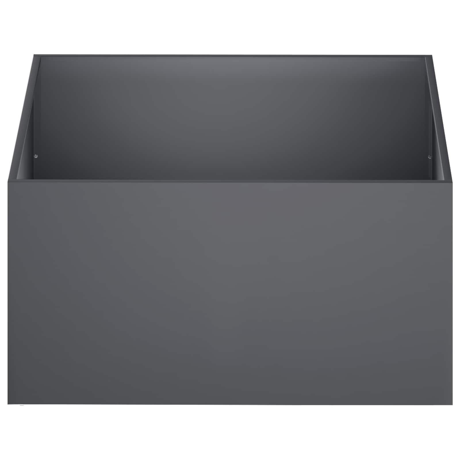 Garden Planter 2 pcs Anthracite 80 x 80 x 40 cm