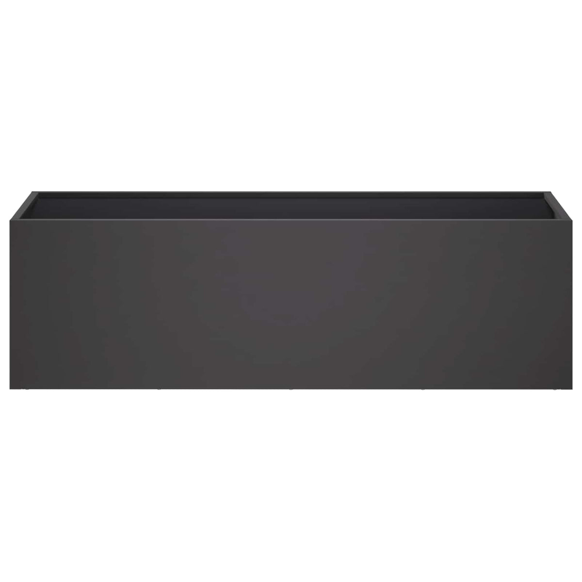 Garden Planter 2 pcs Black 80 x 30 x 30 cm Cold-rolled Steel