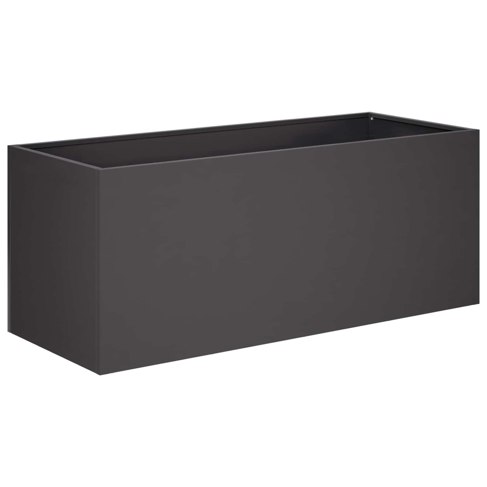 Garden Planter 2 pcs Black 80 x 40 x 40 cm Cold-rolled Steel