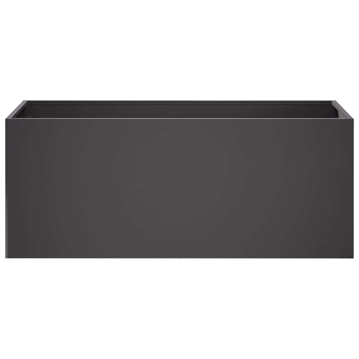 Garden Planter 2 pcs Black 100 x 40 x 40 cm Cold-rolled Steel