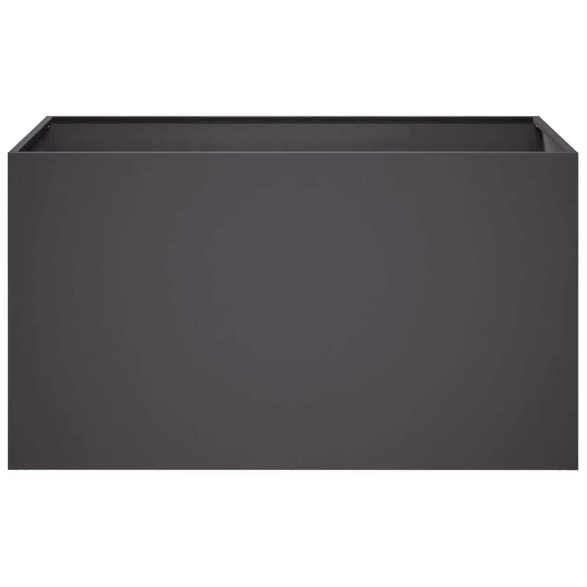 Garden Planter 2 pcs Black 100 x 50 x 50 cm Cold-rolled Steel