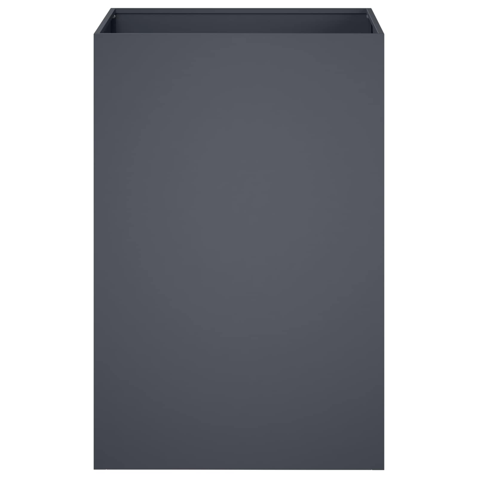 Garden Planter 2 pcs Anthracite 50 x 50 x 75 cm