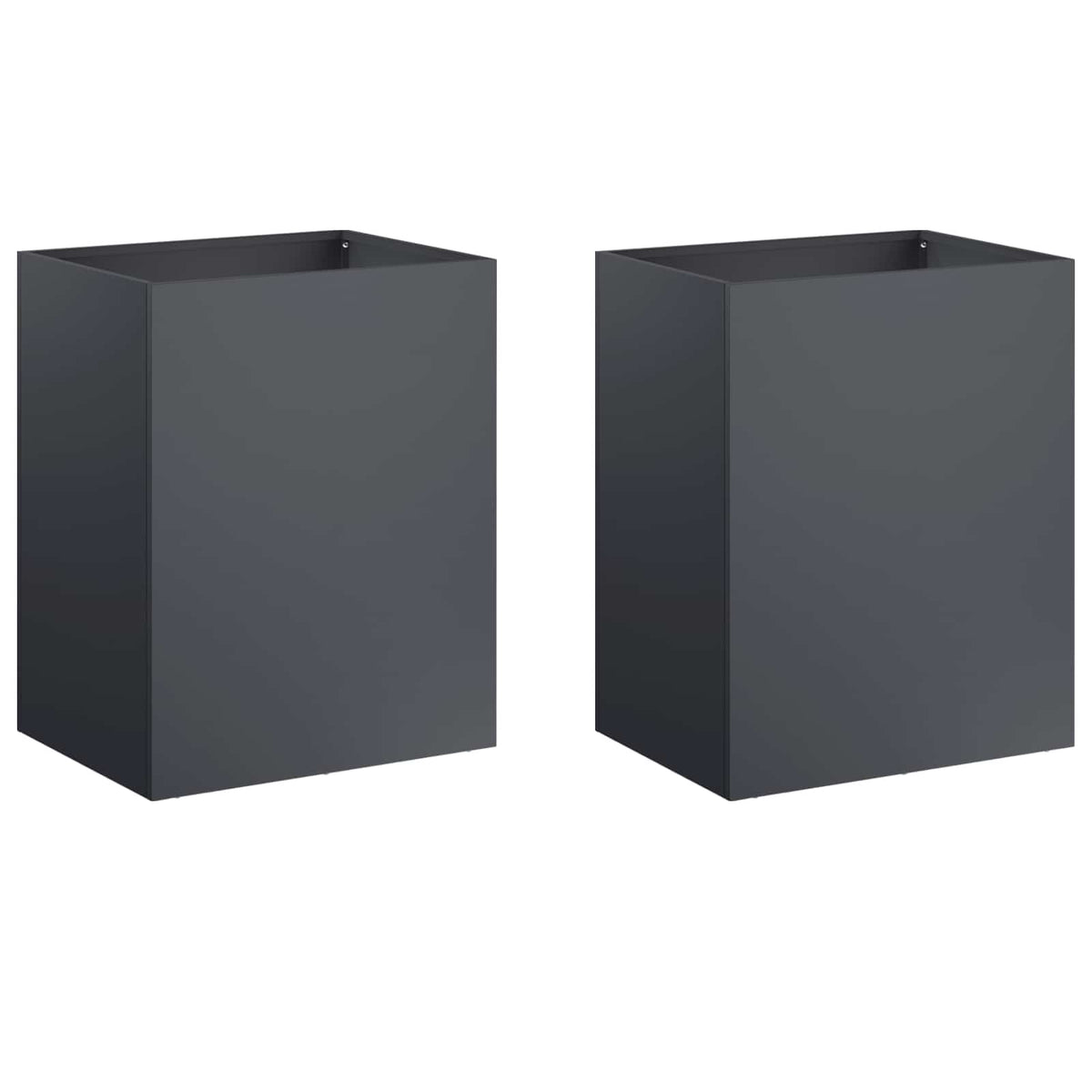 Garden Planter 2 pcs Anthracite 40 x 30 x 40 cm