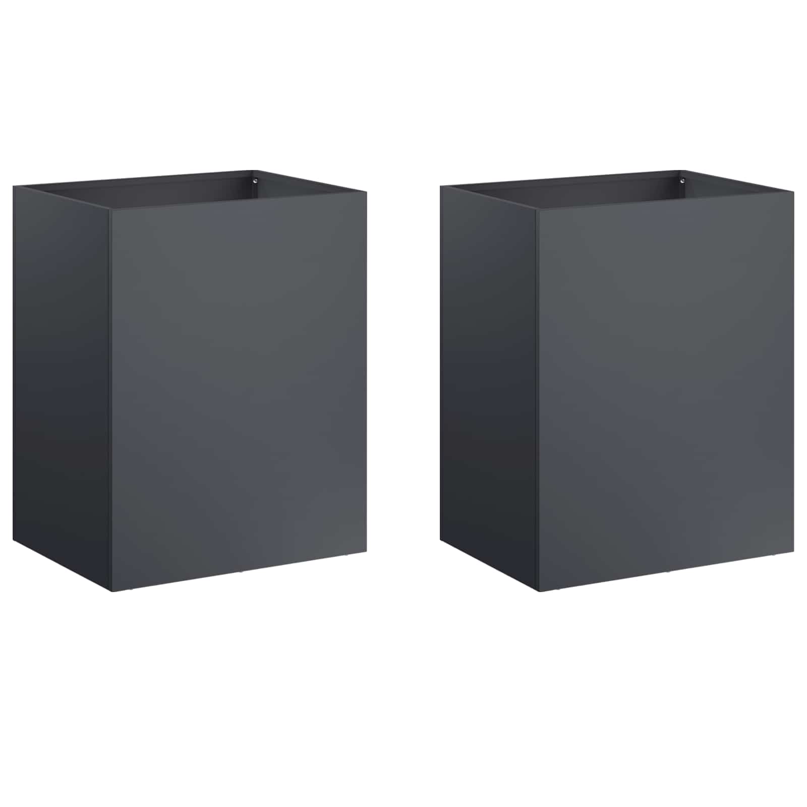 Garden Planter 2 pcs Anthracite 40 x 30 x 40 cm