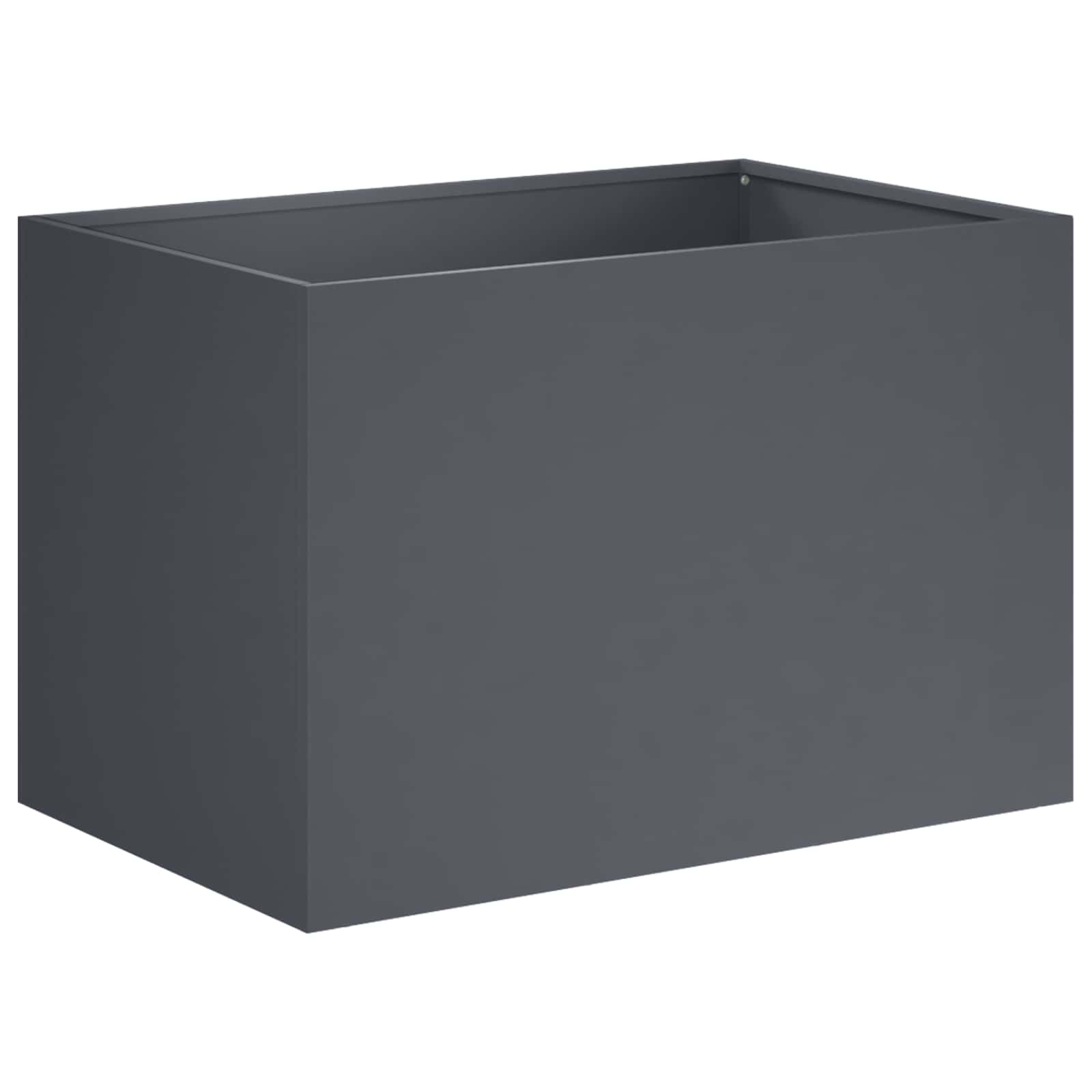 Garden Planter 2 pcs Anthracite 50 x 40 x 40 cm