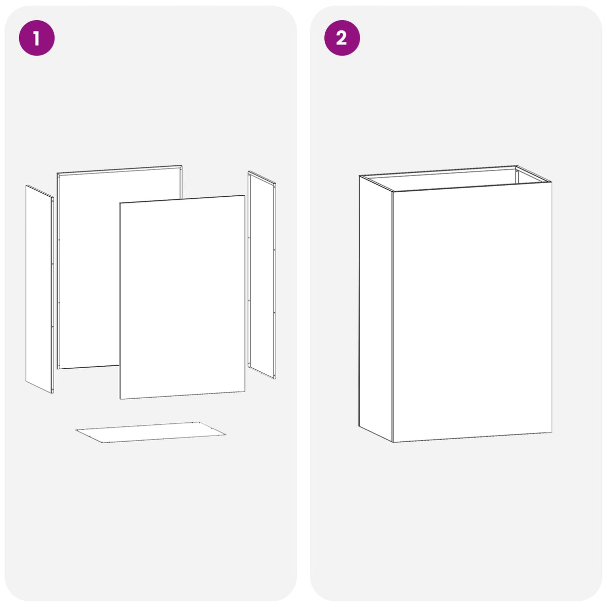 Garden Planter 2 pcs Anthracite 50 x 40 x 75 cm