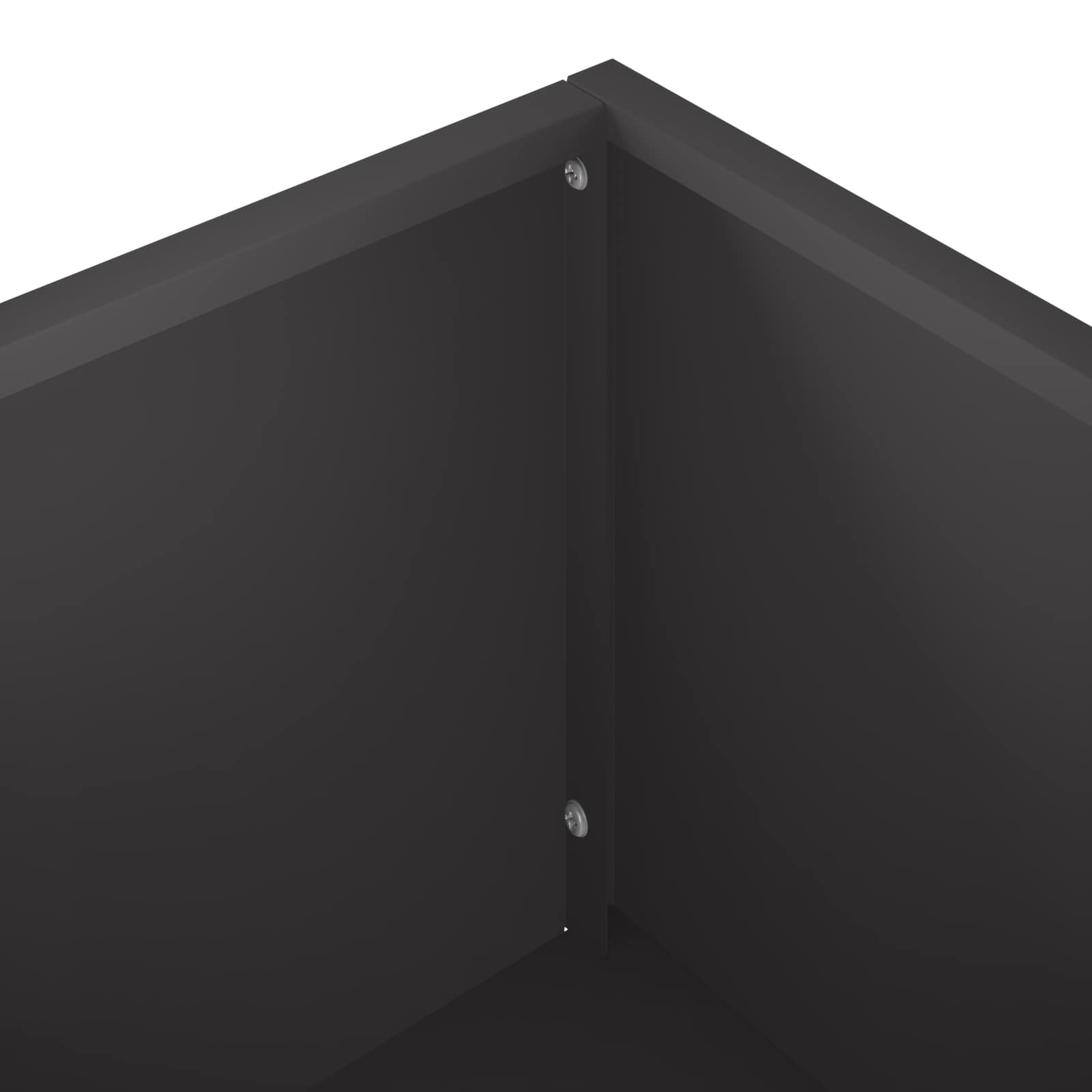 Garden Planter Black 80 x 40 x 60 cm Cold-rolled Steel