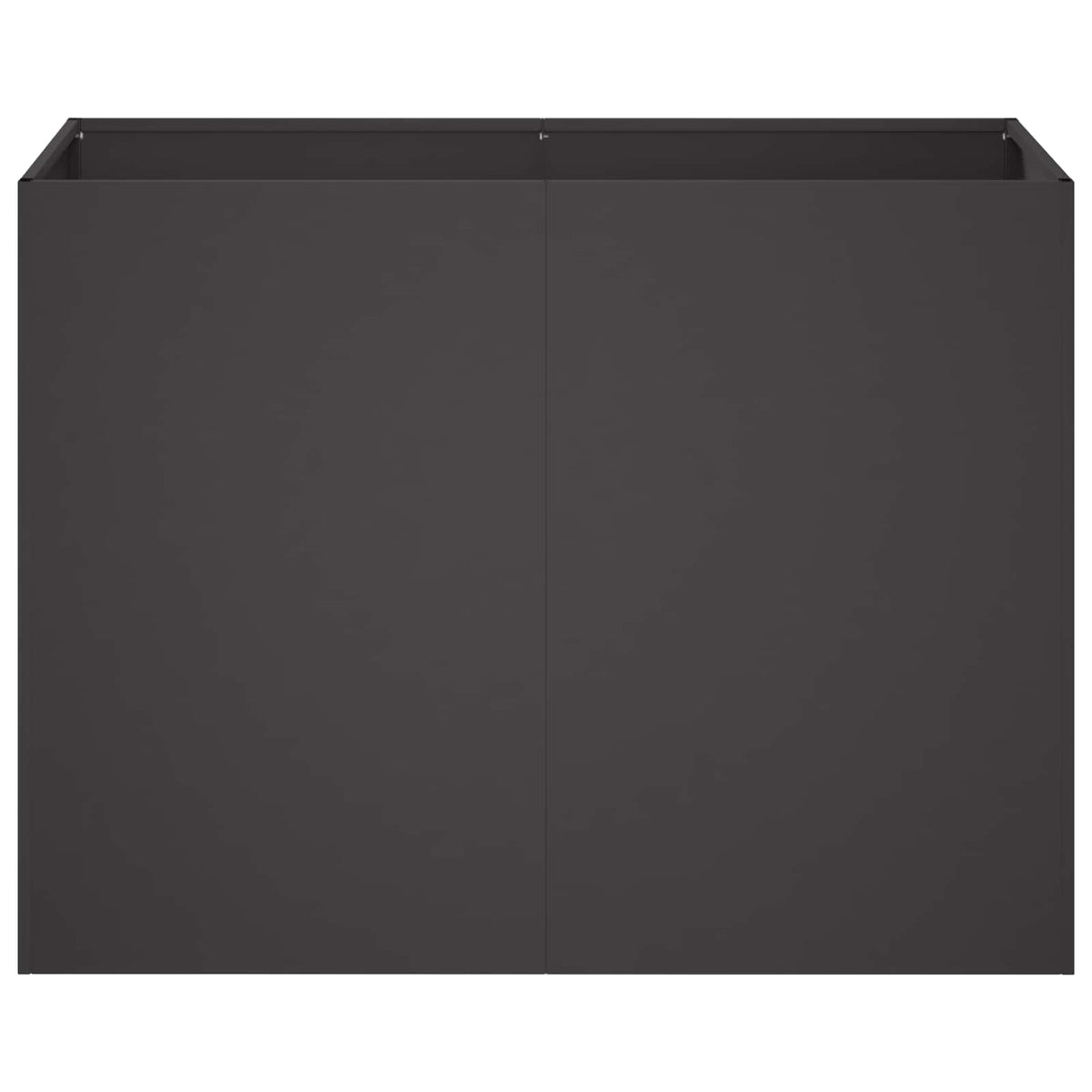 Garden Planter Black 80 x 40 x 60 cm Cold-rolled Steel