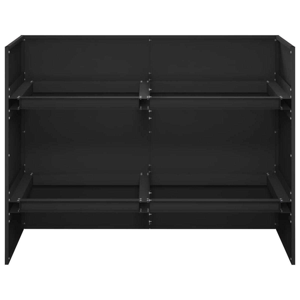 Garden Planter Black 80 x 40 x 60 cm Cold-rolled Steel