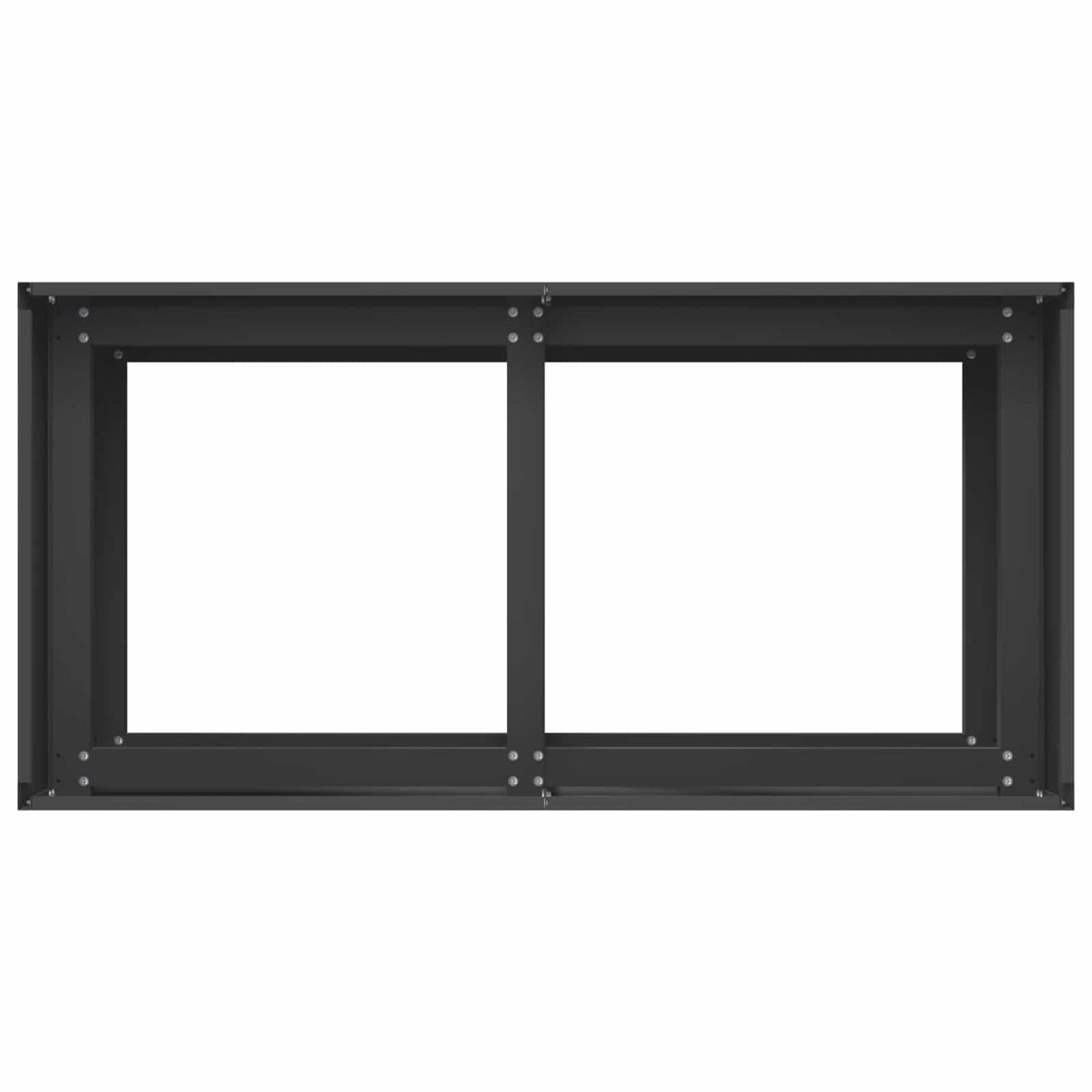 Garden Planter Black 80 x 40 x 60 cm Cold-rolled Steel