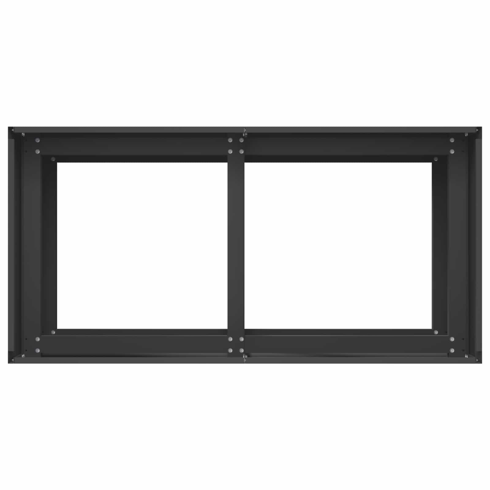 Garden Planter Black 80 x 40 x 60 cm Cold-rolled Steel