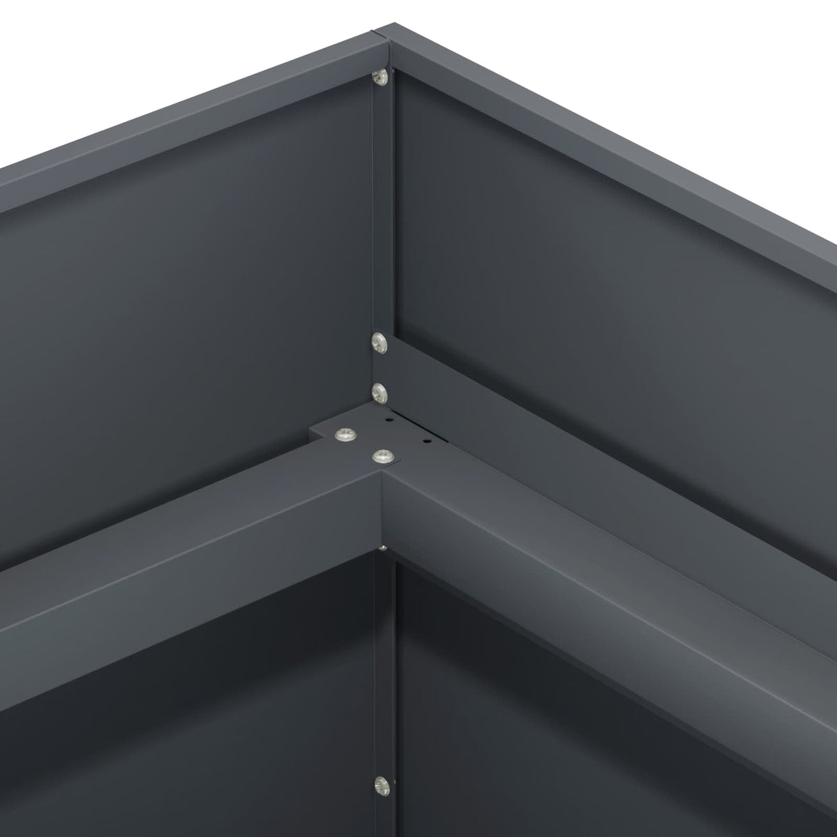 Garden Planter Anthracite 80 x 80 x 60 cm Cold-rolled Steel