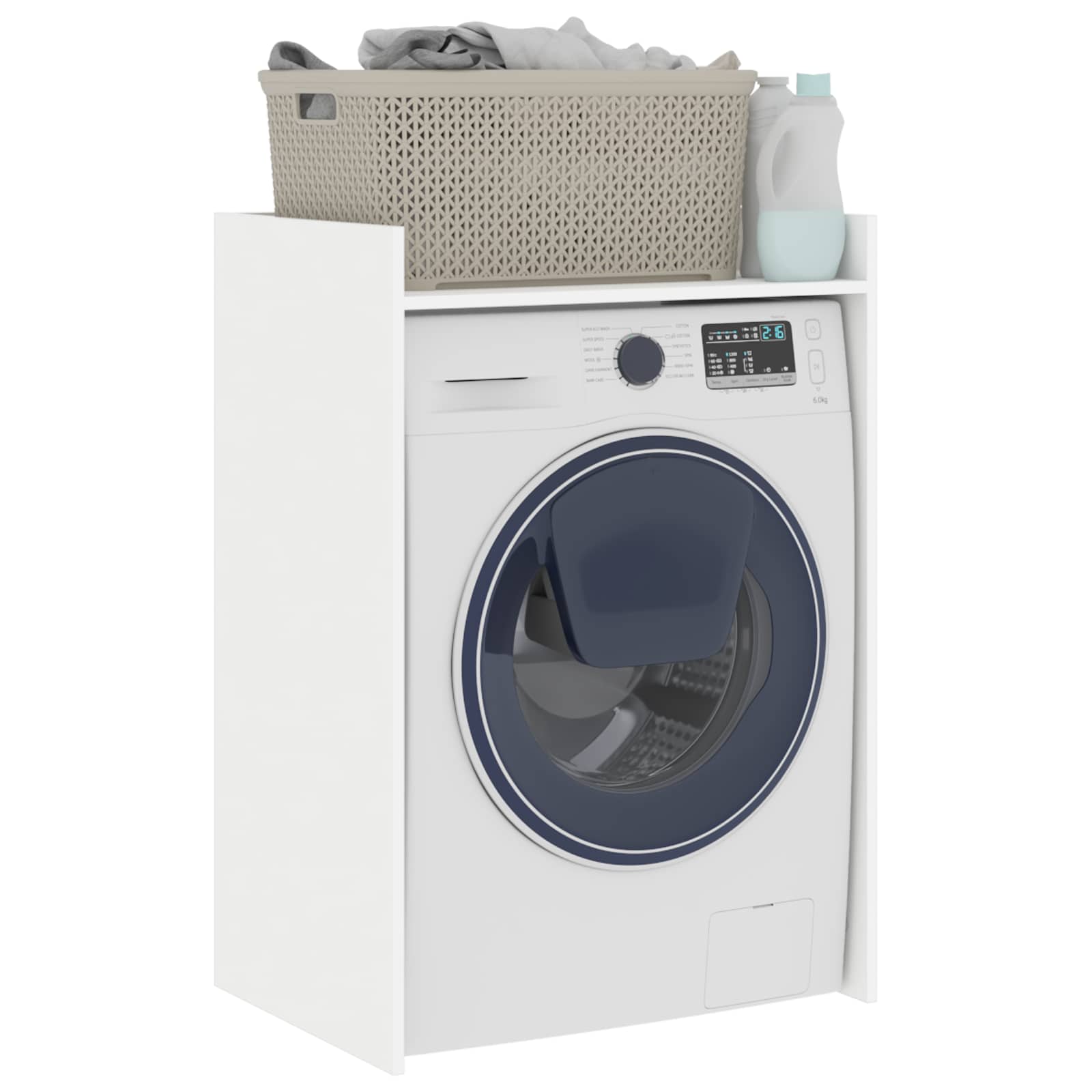 Wash Machine Cabinet White 67.5 x 48 x 97 cm Engineered wood